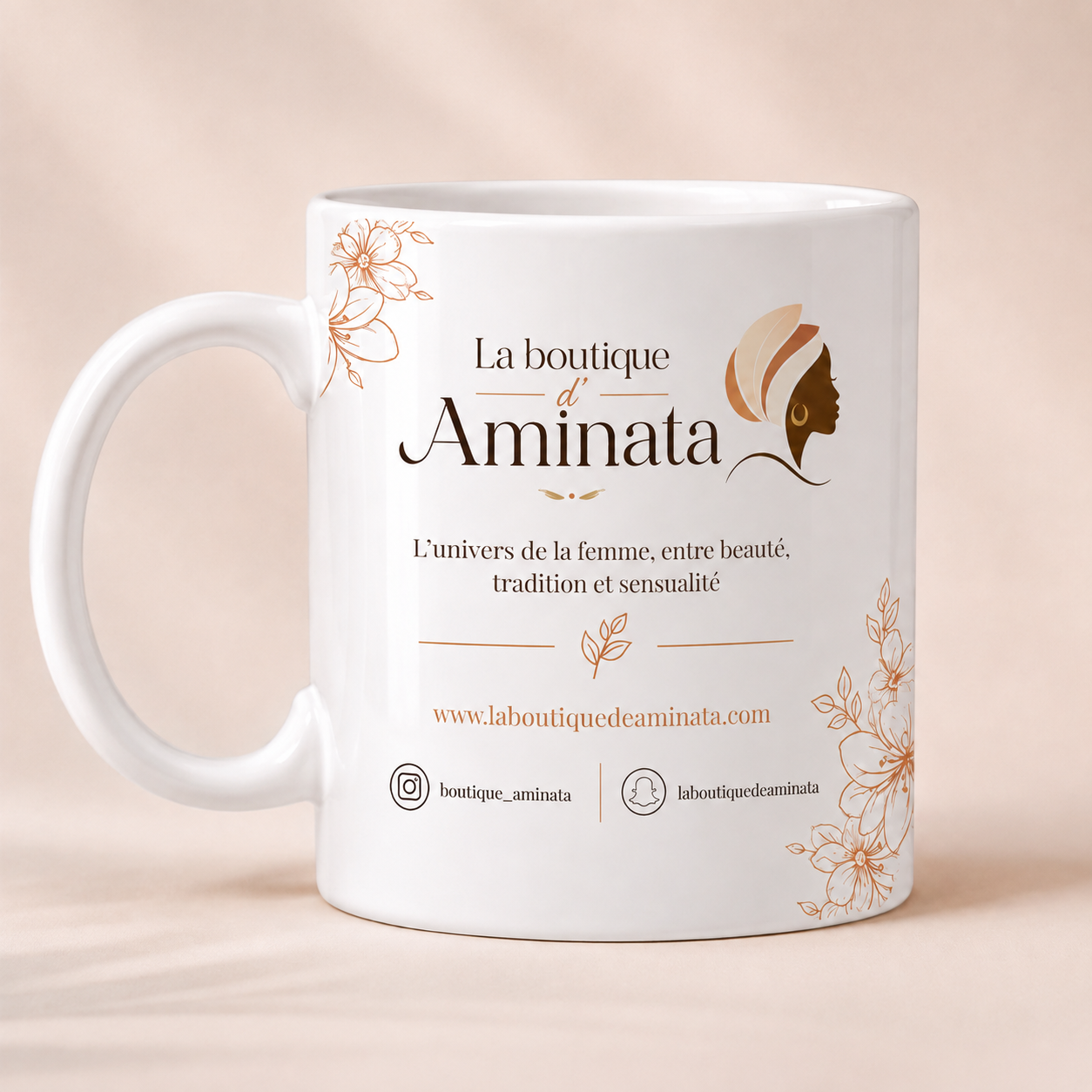 Tasse à thé La Boutique d'Aminata, vue détaillée