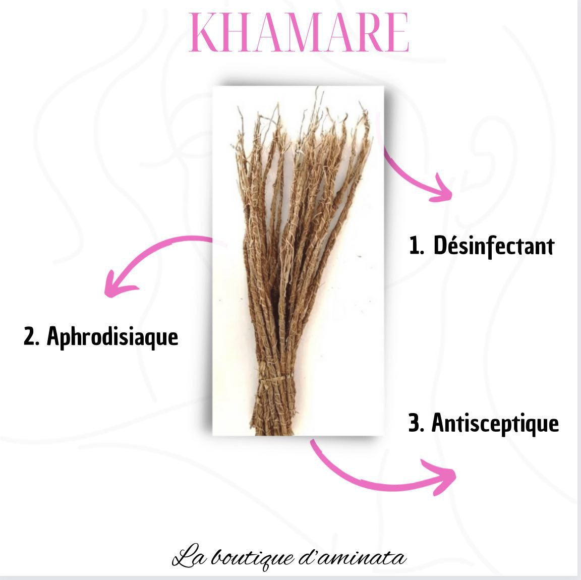 KHAMARE (Les Racines De Vétiver Aussi Appelées Khameré Ou Gongoli) 10 TIGES