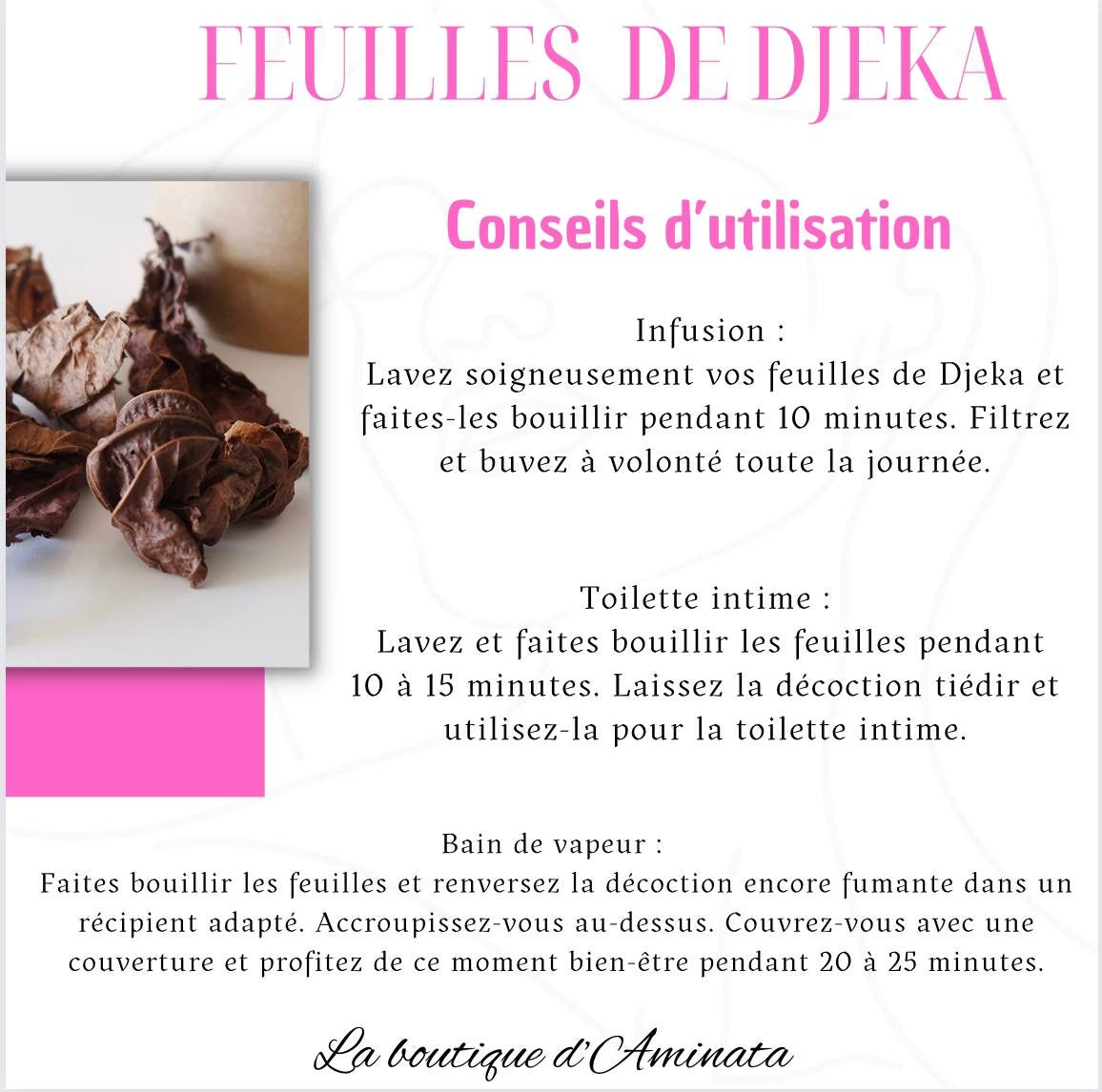 FEUILLES DE DJEKA 2 achetés + 1 offert