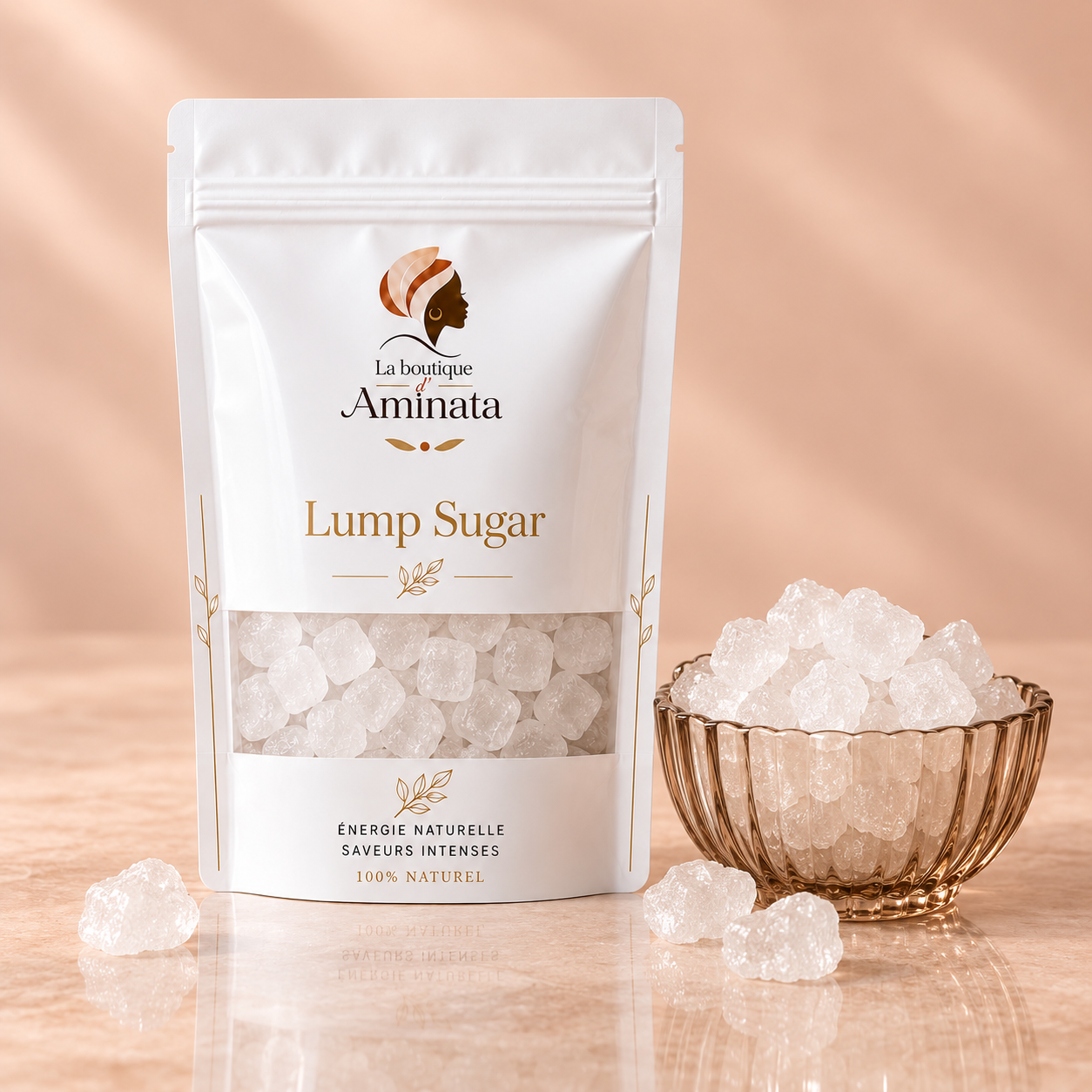 Bonbons Lump Sugar au gingembre, vue détaillée